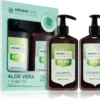 Arganicare Aloe Vera Duo Box 2 Arganicare Aloe Vera Duo Box -Pas Cher Fee Lisse Magasin arganicare aloe vera duo box coffret cadeau pour un effet naturel