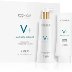 ICONIQUE Professional V+ Maximum Volume 3 Steps For Thick And Bouncy Hair