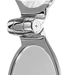 Janeke Chromium Line Folding Hair-Brush With Mirror