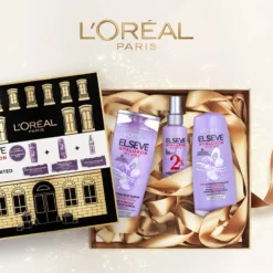 L’Oréal Paris Elseve Hyaluron Plump -Pas Cher Fee Lisse Magasin loreal paris elseve hyaluron plump coffret cadeau pour des cheveux parfaits 3