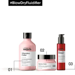L’Oréal Professionnel Serie Expert Blow-dry Fluidifier -Pas Cher Fee Lisse Magasin loreal professionnel serie expert blow dry fluidifier creme nourrissante et thermo protectrice pour une fixation naturelle 2