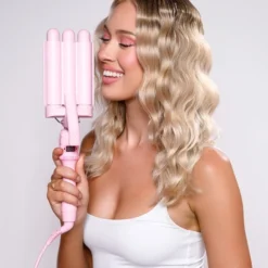 Mermade Mini Waver 25 Mm -Pas Cher Fee Lisse Magasin mermade mini waver 25 mm boucleur triple pour cheveux 2