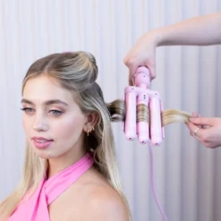 Mermade Mini Waver 25 Mm -Pas Cher Fee Lisse Magasin mermade mini waver 25 mm boucleur triple pour cheveux 4