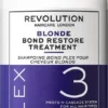Revolution Haircare Plex Blonde No.3 Bond Restore Treatment -Pas Cher Fee Lisse Magasin revolution haircare plex blonde no 3 bond restore treatment cure capillaire intense pour cheveux secs et abimes